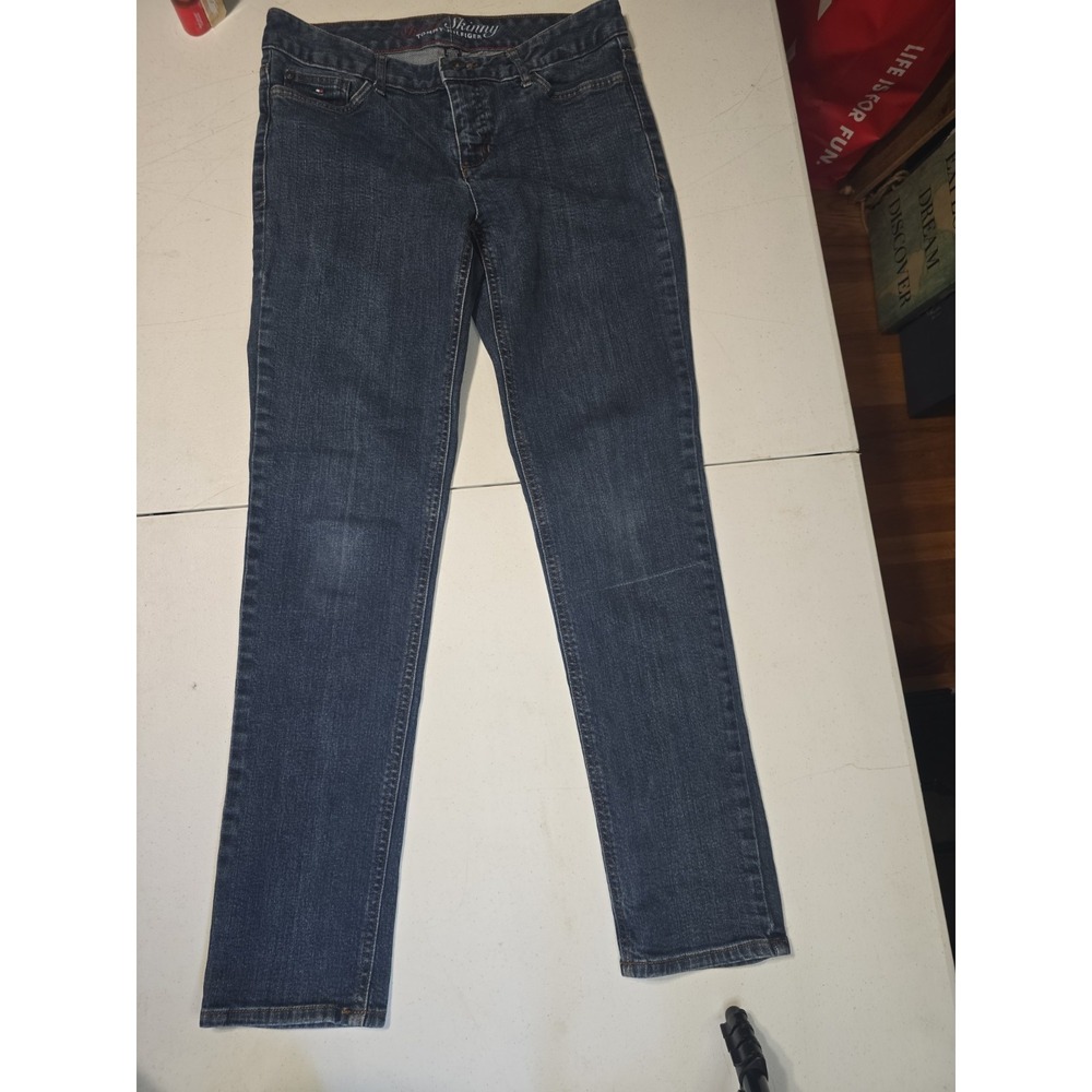 Tommy Hilfiger Spirit Skinny Jeans Women's Denim Jeans Size 8R 8 Logo Pocket
